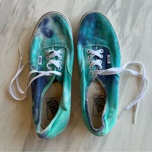 Vans - blue tie dye sneakers